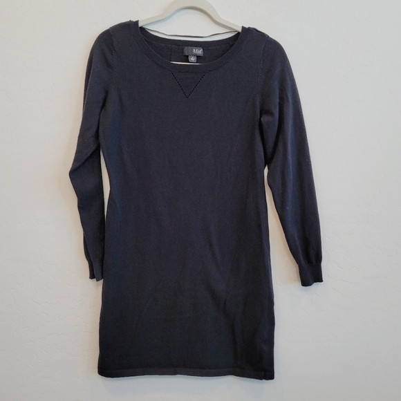 a.n.a Dresses & Skirts - A.N.A. Black Long Sleeves Sweater Dress Women's Size Medium